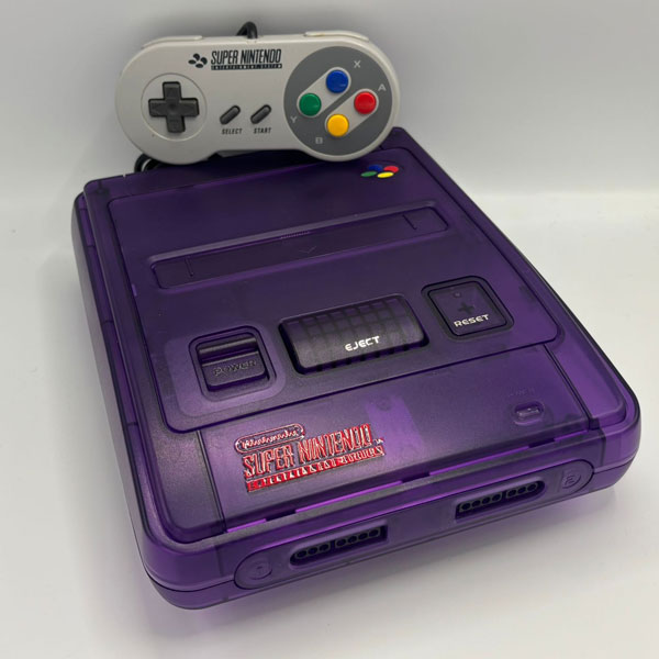 Konsola Super Nintendo Fioletowa z kontrolerem